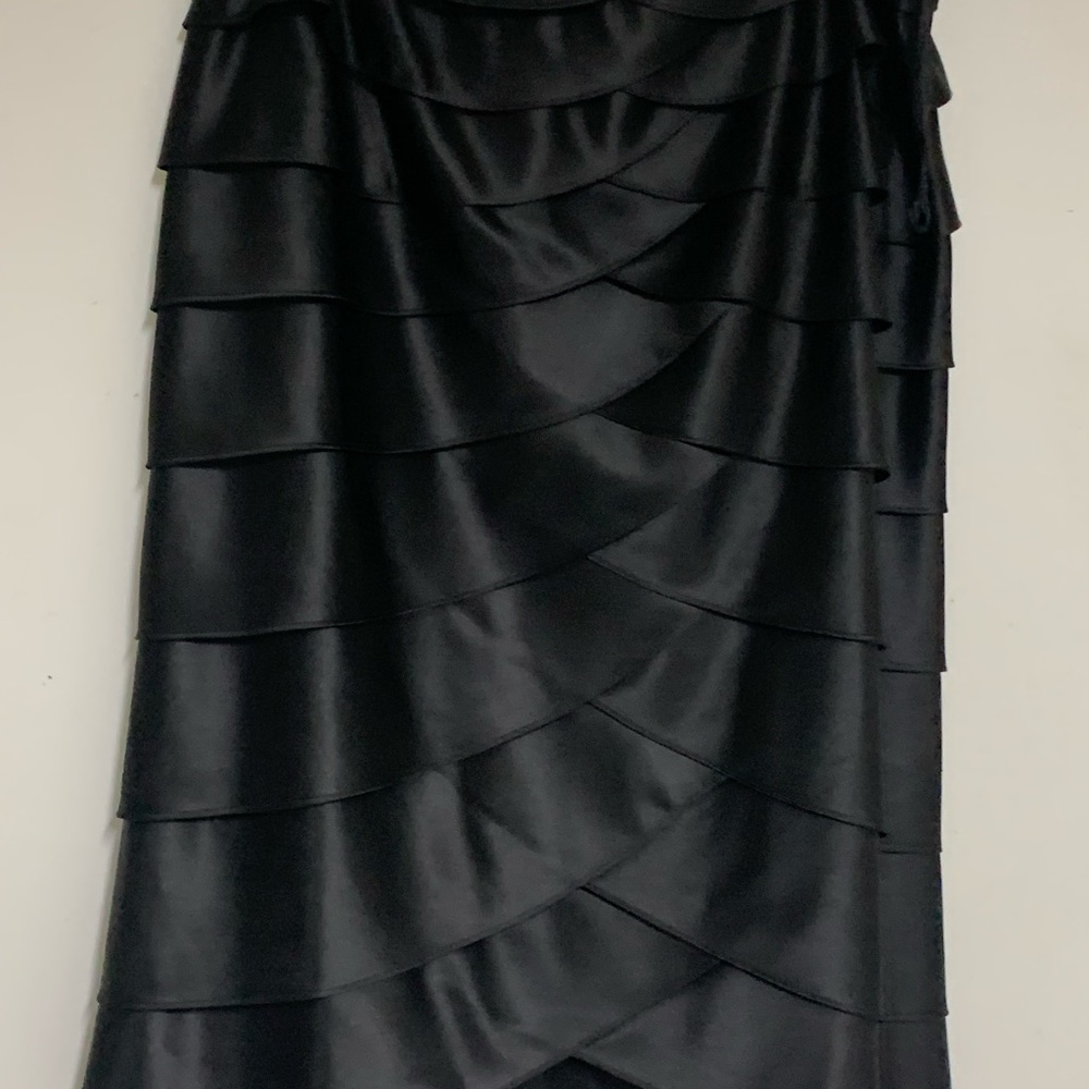 Black Satin Skirt